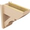 Ekena Millwork 7 1/2-in W x 16-in D x 16-in H Balboa Slat Rough Cedar Woodgrain TimberThane Outlooker, Primed Tan OUTUR075X16X16BOA24RCPR - alternate 3